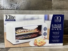 Maxi-Matic ETO-113 Elite Cuisine 2-Slice Toaster Oven with 15 Minute Timer,White