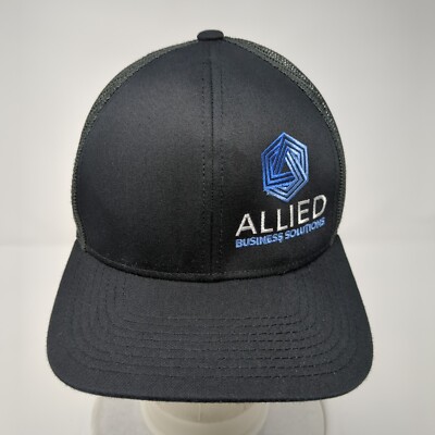 Allied Business Solutions Snapback Trucker Hat Black One Size Mesh