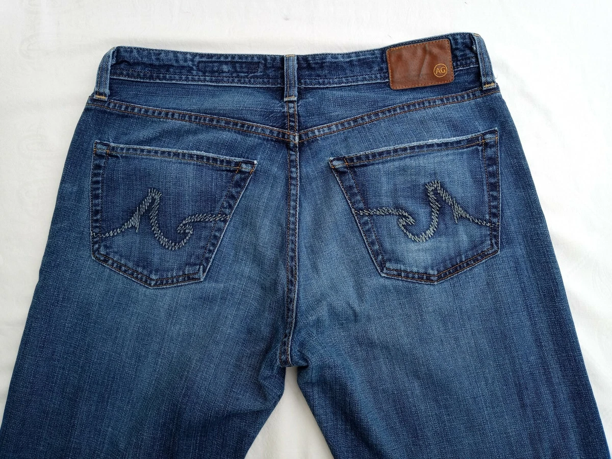 AG ADRIANO GOLDSCHMIED THE FILLMORE MEN S BOOTCUT BLUE JEANS Size 33 x 31