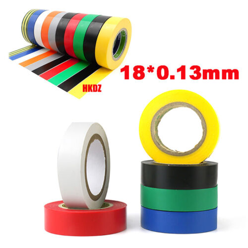 18*0.13mm Electrical PVC Insulation Insulating Tape Flame Retardant 20M 4 Colour
