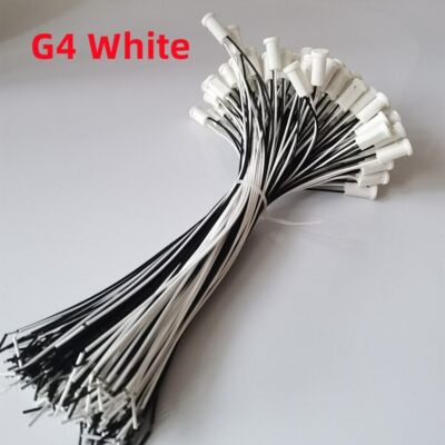 EMagTech 30PCS G4 LED Bulb Socket - 12V Plastic Lamp Holder With 100mm Wire Connector, Black