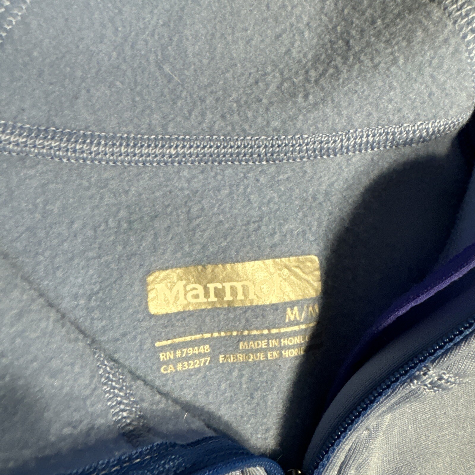 Marmot Light Blue Ski Polyester Elastane Quarter … - image 4