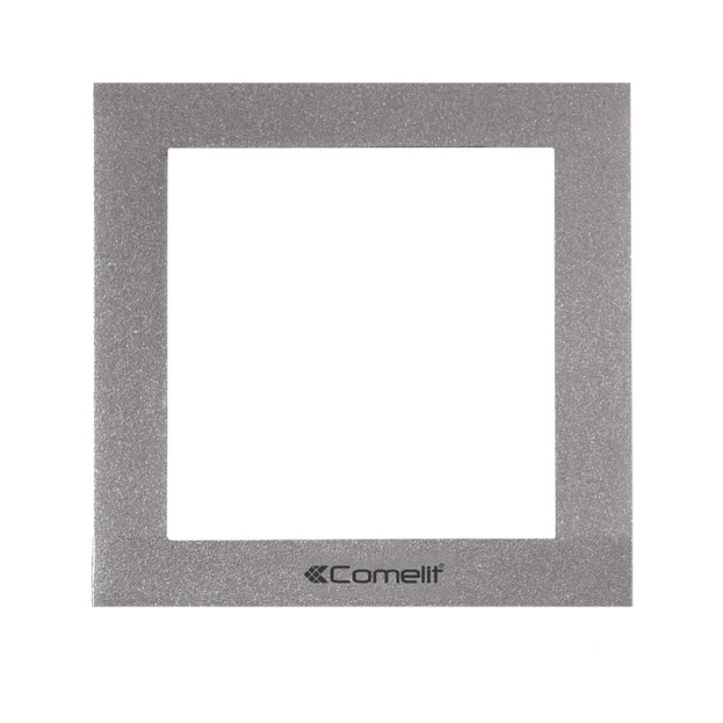 Comelit 3311/1S IKall 1 Module Holder Frame With Cornice - Silver