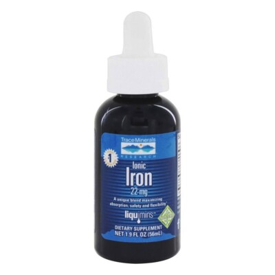 Trace Minerals Research Liquid Ionic Iron 22 mg., 2 Ounces
