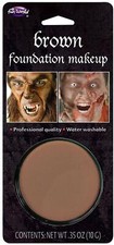 Face Paint Brown Makeup 10gm Blister Halloween Fancy Dress Accessory