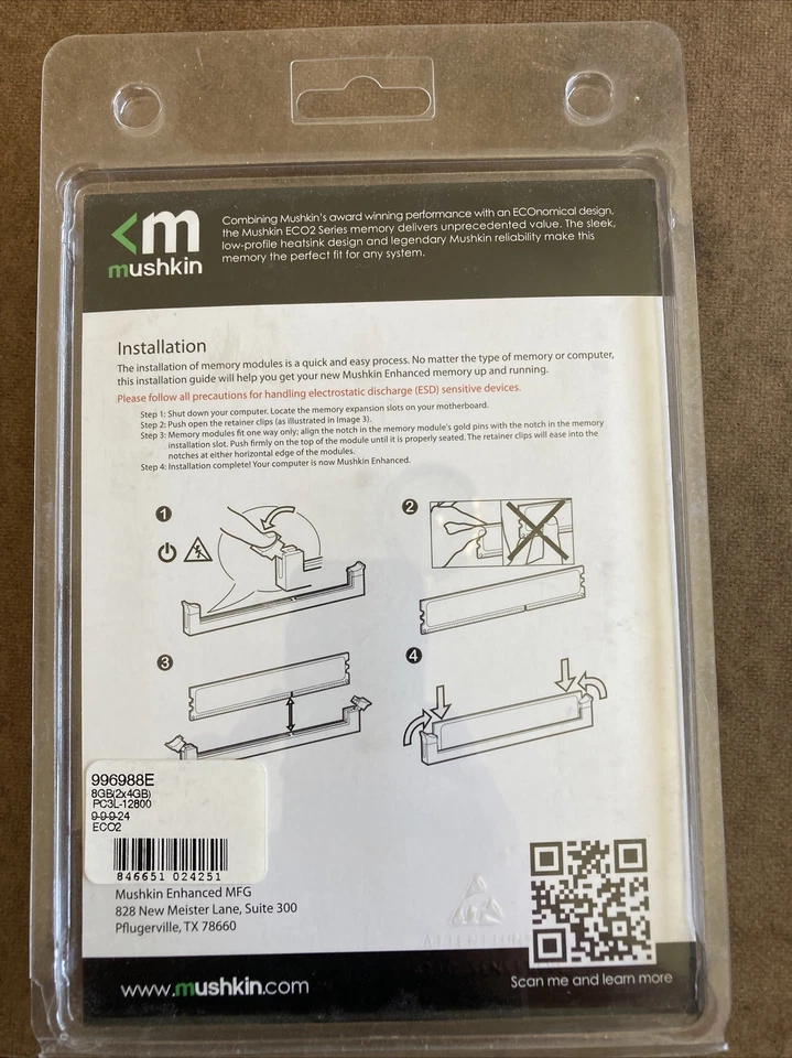 mushkin ddr3 8gb Ram (4gb x 2) - Image 2 of 2