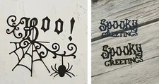 Halloween Boo Spooky Cutting Dies Craft Scrapbooking Junk Journal Card Making