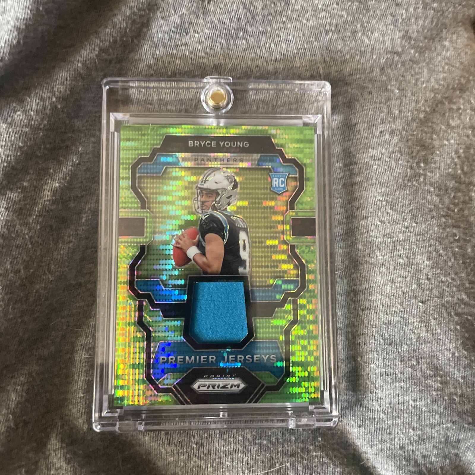 2023 Panini Prizm Bryce Young Rookie Gear Green Pulsar PJBY Carolina