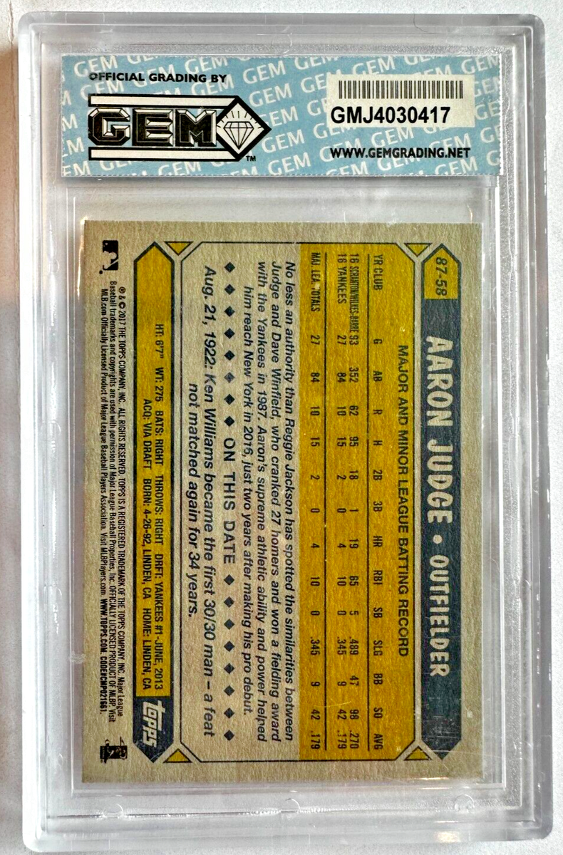 2017 Topps - 1987 Topps Baseball 30th Anniversary #87-58 Aaron