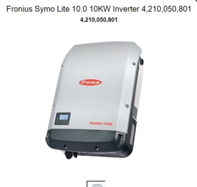 Fronius Symo Lite 10.0 480 Grid Tied Inverter, 3-Ph, 10 kW, 480VAC, 60Hz