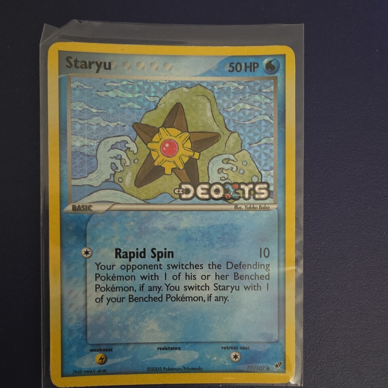 The Pokémon Company Staryu 77/107 Deoxys Reverse Holo 50 HP Basic ENG