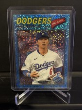 2026 Topps Heritage - Hyeseong Kim #268 Chrome Light Blue Sparkle Refractor