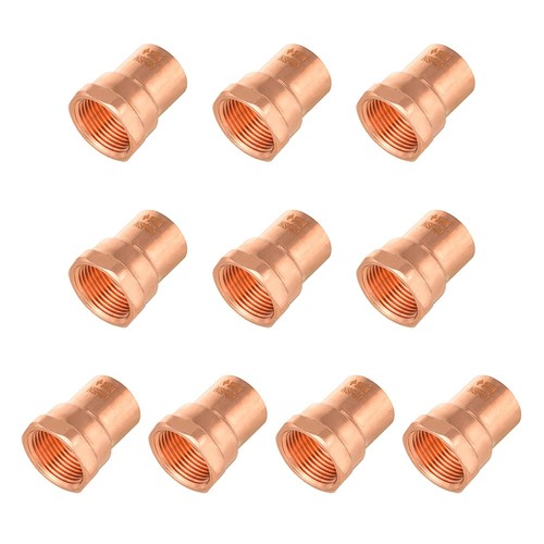 3/4Inch Copper Female Adapter C x FNPT LF Plumbing Fitting COPPER069 10 PCS
