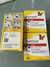 NEW 100 ct FREESTYLE Lite Test Strips Exp 03/31/27 BONUS 100 Lancets USA seller