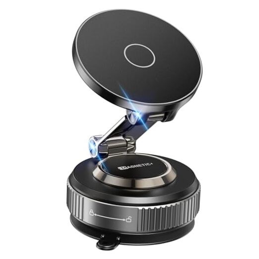 Magnetic Phone Holder for Car 2026 Heavy Duty Model 360° Adjustable Vacuum