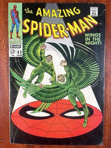 Amazing Spider-Man #63 AUG 1968 Stan Lee John Romita Vulture Vintage Marvel VG