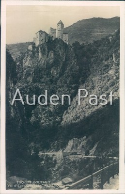 Bozen Eggental Schloss Carnedo Italien RPPC Landschaft Postkarte 1920er