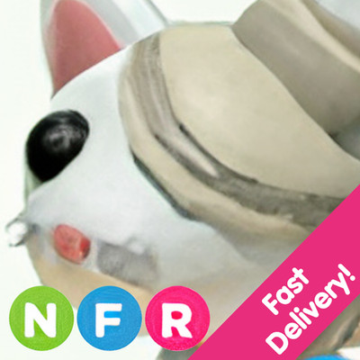 Halloween White Mummy Cat   Neon Fly Ride NFR   US Seller Adopt From Me Today