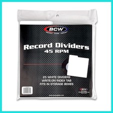 45 RPM Record Dividers - Archival Quality Vinyl Organizer