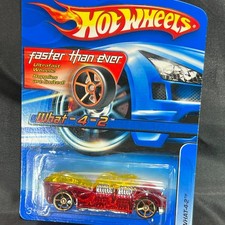 Hot Wheels What-4-2 FTE Faster Than Ever 2005 Mainline Red Clear #150 NIP
