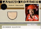 2011 Press Pass Legends Lasting Legacies Mem Silver Donnie Allison/175 Racing