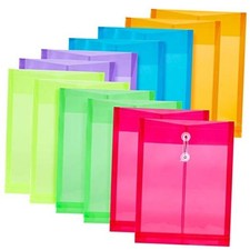 12 Pack Assorted Colors Plastic Envelopes Poly Envelope Assorted Colors 12 Pack
