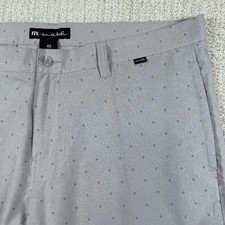 Travis Matthew Men's 40 Gray Floral 10" Performance Golf Shorts