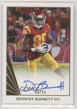 2018 Leaf Ultimate Draft 90 Gold 23/25 Deontay Burnett #BA-DB1 Auto 00jz
