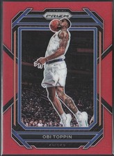 Obi Toppin 2022-23 Panini Prizm Red #9 /299 New York NYC Knicks