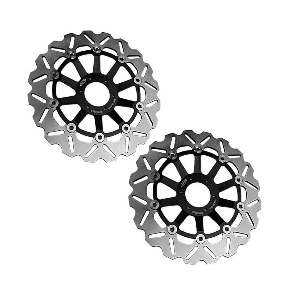 For Honda RS 125R CBR 600F CBR900RR VTR1000F Pair Front Brake Discs Rotors - Image 2 of 4