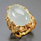 Handmade 15 ct+ Natural Aquamarine Ring 925 Sterling Silver Size 8 /R462832