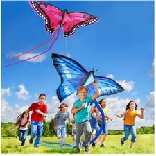 Durable Large Nylon Kite for Girls Boys, Easy to Fly