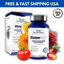 1MD Nutrition VisionMD Eye Vitamin CARMIS - Eye Supplement - 30 Softgels US