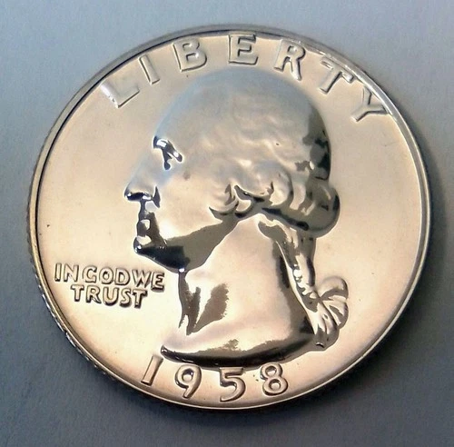 1958-P Washington Proof Quarter