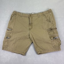Vintage Plugg Cargo Shorts Mens 44 Green Military Utility Skate Grunge Y2K