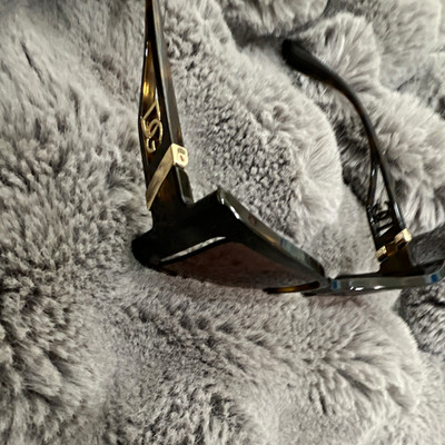 Dolce & Gabbana DG 6141 Oversized Square Sunglasses Black/Brown Tinted UV400