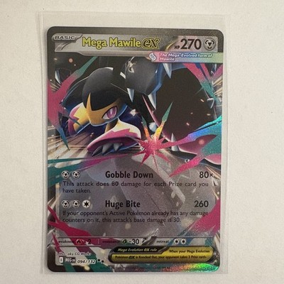 Mega Mawile EX Pokémon Card Gobble Down Huge Bite 270 HP
