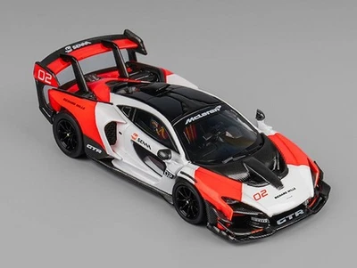 COLOURFUL MINIATURE McLaren Senna GTR - white / red - CM 1:64