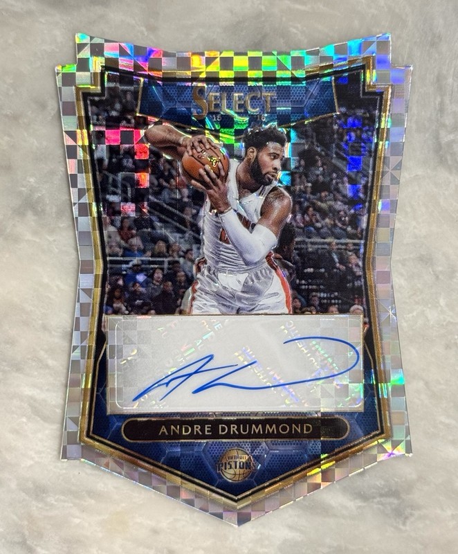 2015 Panini Select Andre Drummond 1/1 Auto Checkerboard Prizm Die-Cut One Of One