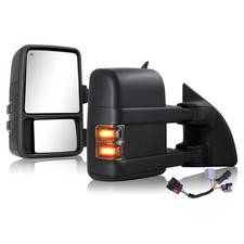 F250 F550 Super Duty Tow Mirrors Unpainted Ford Tow Mirrors for Trucks F250