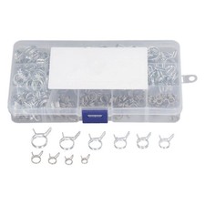 150 Pcs Spring Hose Clamps, 5-14mm Stainless Steel Double Wire Spring Clips C...