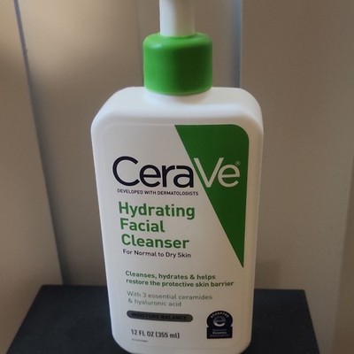 CeraVe Hydrating Facial Cleanser Normal-Dry Skin 12 fl oz Fragrance Free