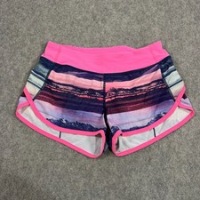 Ivivva by Lululemon Girls Pink Abstract Activewear Shorts Youth Size 12