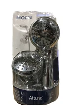 MOEN Attune 6-Spray Patterns 4 in. Wall Mount Combo Handheld Showerhead Chrome