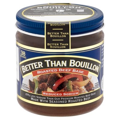 Better Than Bouillon Reduced Sodium Beef Base, Makes 38 Cups of Broth, 8 oz
