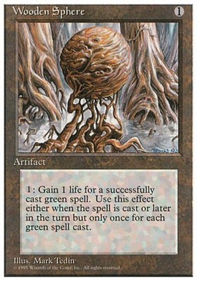 Wooden Sphere - 4E MTG - Heavy Play