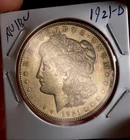 MORGAN SILVER DOLLAR 1921 D AU/BU SPL 90% SILVER