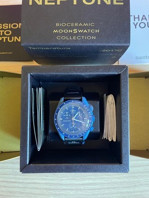 Swatch MoonSwatch Mission to Neptune Moonshine Gold NEU FULL SET LIMITED EDITION