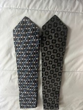 Geoffrey Beene Silk Ties X 2- Very Good Condition-100 SILK- 57" x 4"