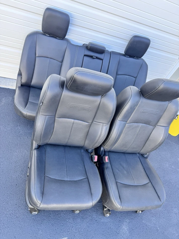 Ram Laramie cuero negro doble cabina asientos 13-18 1500 2500 3500 Foto 2 de 4